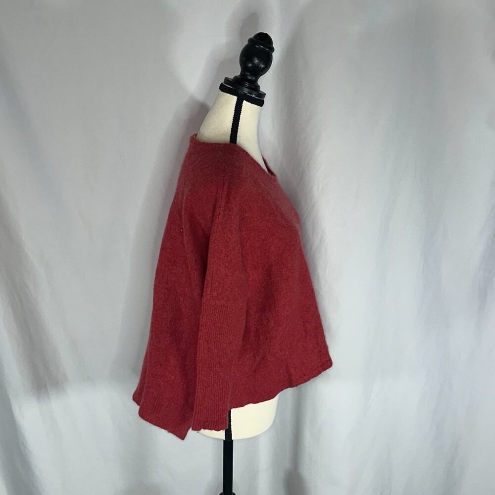 Subtle Luxury - Cashmere Sweater Womens Size XS/S Red Cropped - Picture 4 of 9